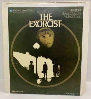 Vintage 1982 The Exorcist Warner Home Movie Ced Selectavision Video Disc Rare