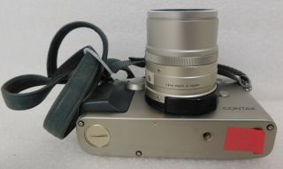 Vtg Contax G2 35mm film rangefinder camera Zeiss Sonor 2,  8/90 Lens 10