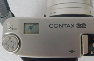 Vtg Contax G2 35mm film rangefinder camera Zeiss Sonor 2,  8/90 Lens 2