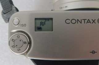 Vtg Contax G2 35mm film rangefinder camera Zeiss Sonor 2,  8/90 Lens 3
