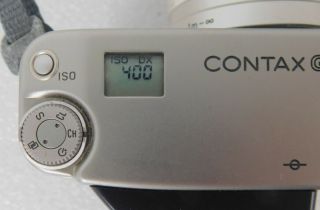 Vtg Contax G2 35mm film rangefinder camera Zeiss Sonor 2,  8/90 Lens 4