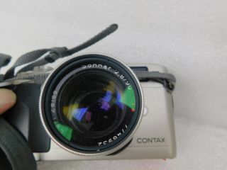 Vtg Contax G2 35mm film rangefinder camera Zeiss Sonor 2,  8/90 Lens 8