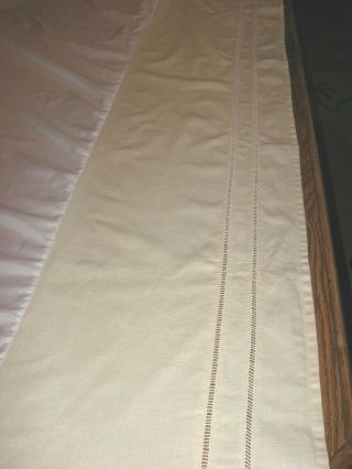 B Smith With Style Vintage Look Ivory Double Ladderwork Bedskirt - Full Size