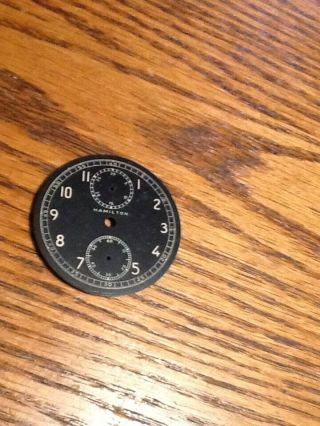 Hamilton Model 23 Ww2 Military Chronograph Black Dial