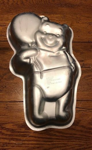 Vintage Wilton Cake Pan Disney Whinny The Pooh With Balloon 2105 - 3100