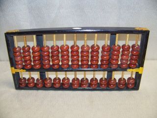 Vintage 91 Bead Wooden 14 3/4 X 7 1/4 Abacus By The Lotus Flower Brand