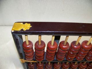 Vintage 91 Bead Wooden 14 3/4 X 7 1/4 Abacus By The Lotus Flower Brand 2