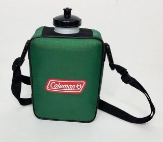 Vintage Thermo Coleman 1/2 Gal Canteen Camping Hiking Sport Bottle Jug Adj Strap
