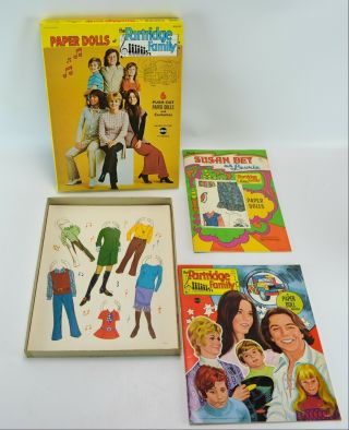 1970 PARTRIDGE FAMILY PAPER DOLL SET DAVID CASSIDY TOY VINTAGE PLAY GAME 3