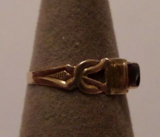 VINTAGE OSTBY BARTON 10K GOLD BABY RING SIGNED HALLMARKED 2