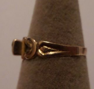 VINTAGE OSTBY BARTON 10K GOLD BABY RING SIGNED HALLMARKED 3