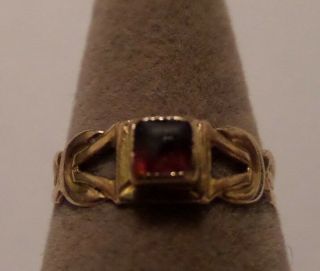 VINTAGE OSTBY BARTON 10K GOLD BABY RING SIGNED HALLMARKED 4