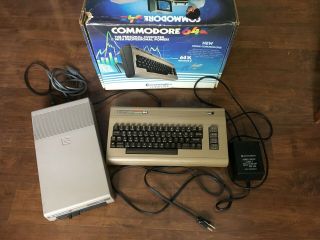 Vintage Commodore 64 Computer System W Power Supply
