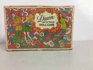 Vintage Dawn And Her Friends Doll Case With Dolls