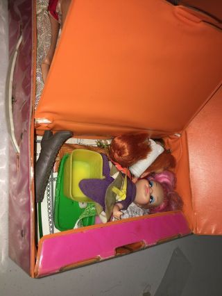 Vintage Dawn And Her Friends Doll Case With Dolls 3