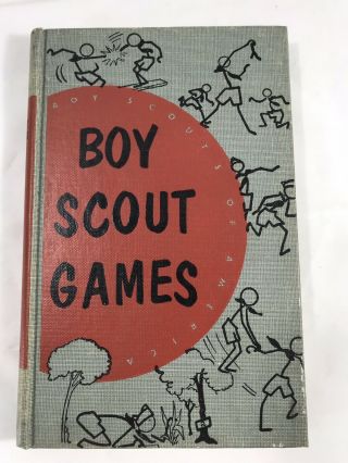 Vintage Boy Scout Games Book 1952 By Charles Smith Hardback Bsa