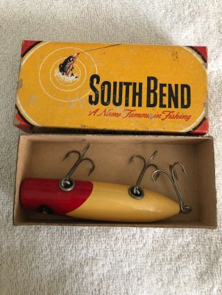 South Bend Bait Co.  Vintage Bass Oreno No 973 Fishing Lure W/box