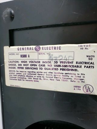 Vintage Rare General electric MODEL N5000 A Organ - 8