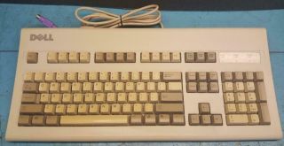Vintage Dell At101w Ps/2 Mechanical Black Alps Keyboard Gyum90sk