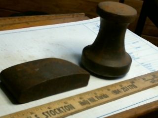 2 Anvil Dolly Horse Weight Vintage Old Tool Hardware Boat Body Fender Hammer