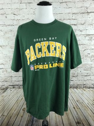 Vintage Green Bay Packers T - Shirt Size 2xl Russell Athletics Pro Line 1996 Nfl