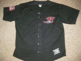 Sacramento River Cats Minor League Baseball Jersey Xl Sewn Team Vintage Black