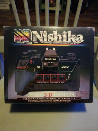 Nishika N8000 Old Stock 35mm Quadrascopic Stereo 3d Lenticular Camera