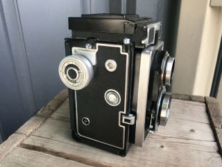 ZEISS IKON IKOFLEX 1C Twin Lens Reflex Novar - Anastigmat Camera 3.  5/75mm w/ Case 3