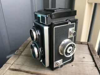 ZEISS IKON IKOFLEX 1C Twin Lens Reflex Novar - Anastigmat Camera 3.  5/75mm w/ Case 5