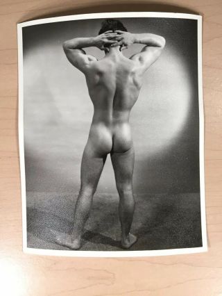 Vintage Western Photography Guild Male Nude,  Studio Pose,  4x5 Gay Interest