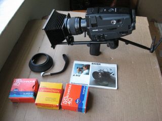 Bauer A512 8mm Camera w/Schneider 6 - 70mm,  f1.  /8 Multi - Coated Lens,  Bolex 11
