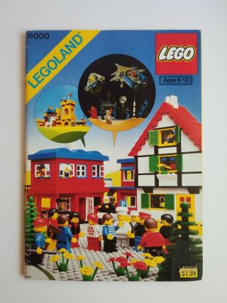 Vintage 1980 Lego 6000 Legoland Idea Book W/ All Stickers