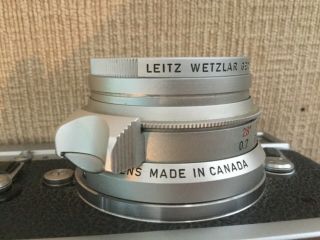 Leica M4 35mm Range Finder Film Camera with Leitz Summicron Lens 10