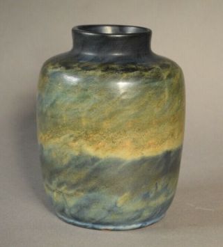 Vintage Peters & Reed 5 5/8 " Blue Landsun Art Pottery Matte Glaze Vase