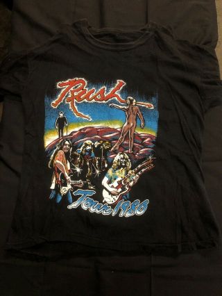 Vintage Rush 1980 Tour Concert Tour Shirt