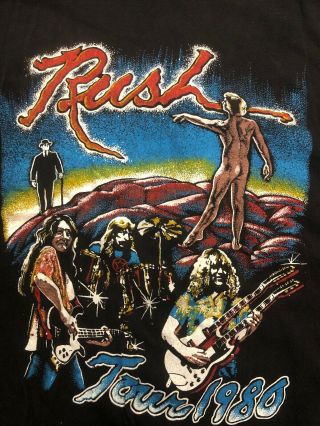 Vintage Rush 1980 Tour Concert Tour Shirt 2