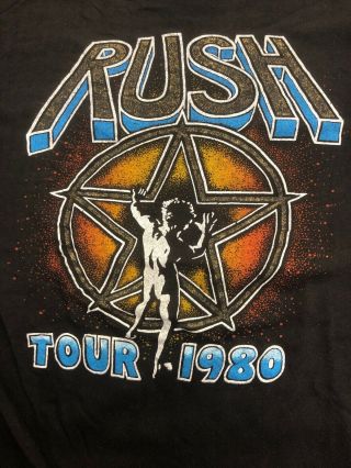 Vintage Rush 1980 Tour Concert Tour Shirt 6
