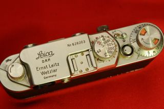 Leica Iii F Red Dial,  Body Only,  Sn: 628203 Cosmetically Good,  Mechanicallly Bad