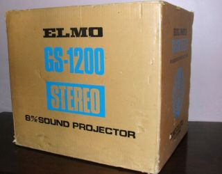 Elmo GS - 1200 M&O STEREO SOUND Movie PROJECTOR SERVICED 3
