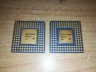Intel A80386DX - 25,  386DX,  SX218,  Vintage CPU,  GOLD,  TOP 4
