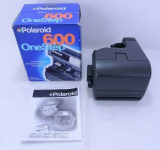 Vintage Polaroid One Step Flash 600 Instant Film Camera