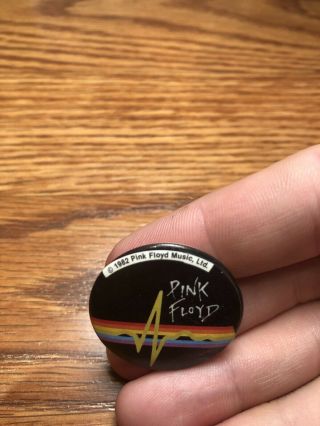 3 Vintage 70’s 80’s Pink Floyd The Wall Rock Music Concert Small Pins Lapel 4