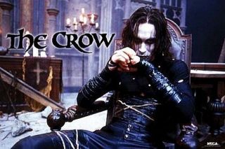 The Crow Movie Poster - Brandon Lee Sitting - 24x36