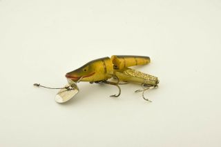 Vintage Heddon Scissor Tail Spook Pike Scale Antique Fishing Lure Et8