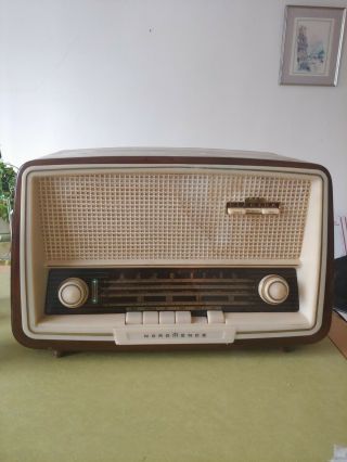 Vintage German Nordmende Elektra Sterling Shortwave Am Fm Tube Radio