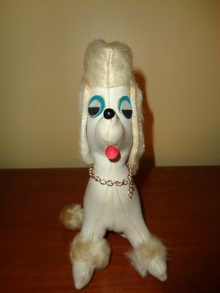 Fabulous Vintage 1950’s Plush French Poodle Stuffed Toy