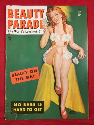 Vtg Beauty Parade 1950 Peter Driben Wenzel Cheesecake Heels Risqué Girlie Pinups