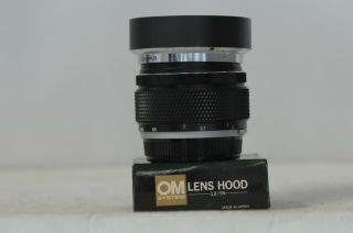 Olympus Zuiko Auto - S 55mm F1.  2 Lens with Cap & Hood 4