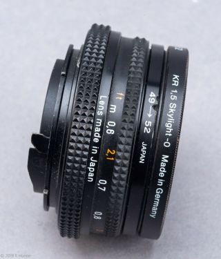 Contax RTS w/ 45mm f/2.  8 Tessar Lens and Domke Strap 7