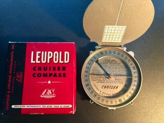 Vintage Leupold & Stevens Cruiser Compass Box Forestry